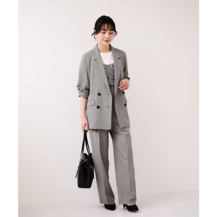 【WEB限定】美easyリネンライクシャーリングビスチェドッキングトップス イー… | VIS  | 詳細画像17 