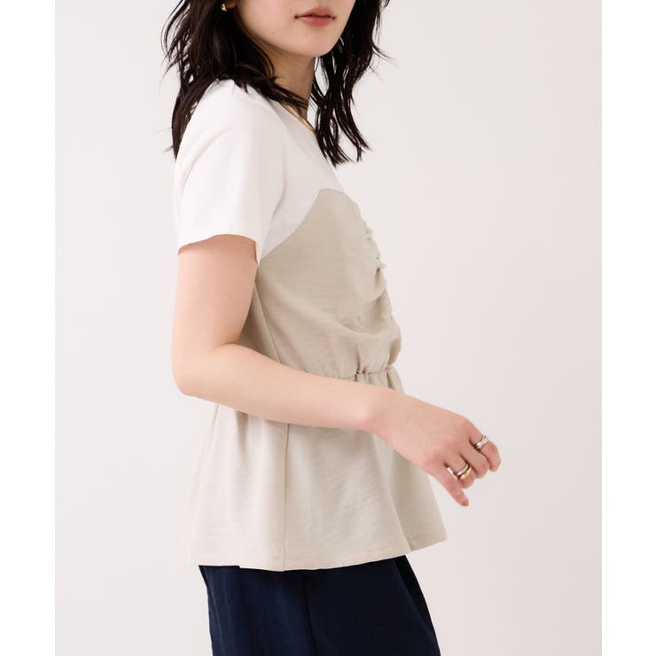【WEB限定】美easyリネンライクシャーリングビスチェドッキングトップス イー… | VIS  | 詳細画像21 