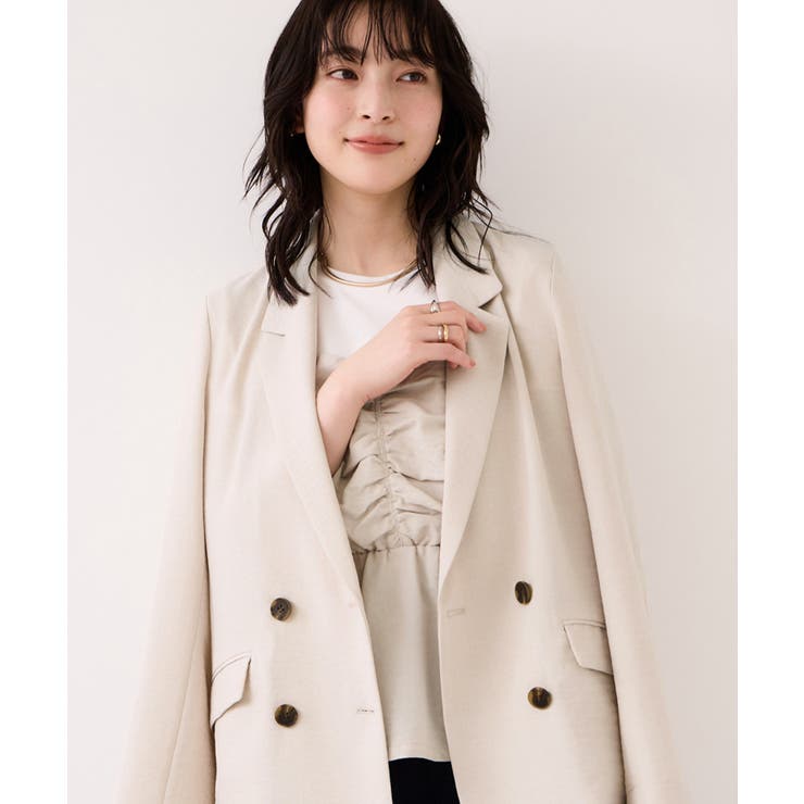 【WEB限定】美easyリネンライクシャーリングビスチェドッキングトップス イー… | VIS  | 詳細画像23 