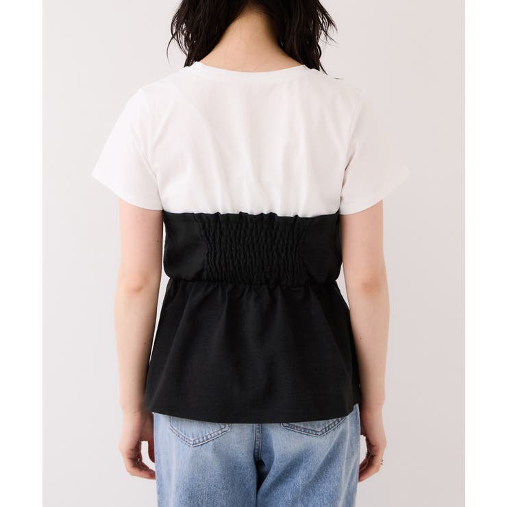 【WEB限定】美easyリネンライクシャーリングビスチェドッキングトップス イー… | VIS  | 詳細画像26 