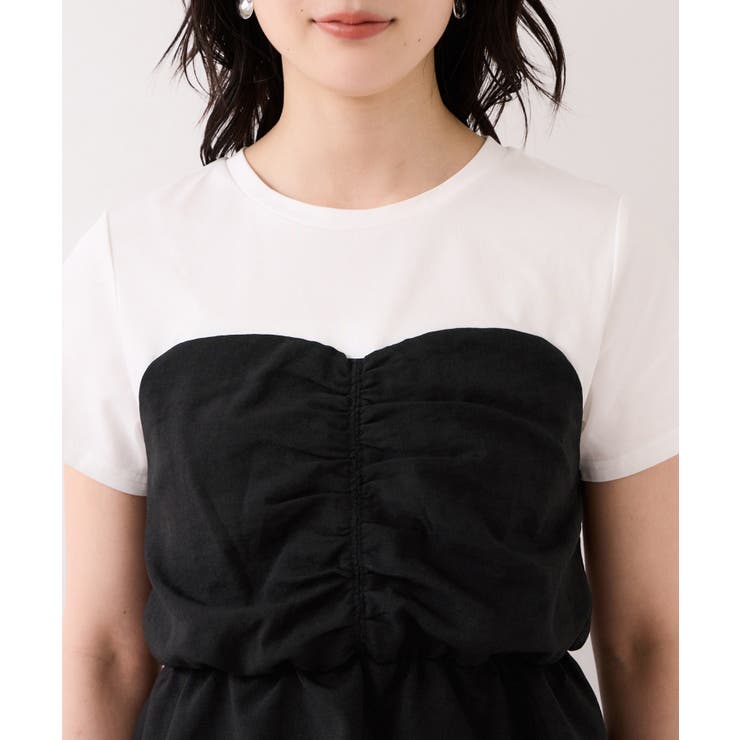 【WEB限定】美easyリネンライクシャーリングビスチェドッキングトップス イー… | VIS  | 詳細画像27 