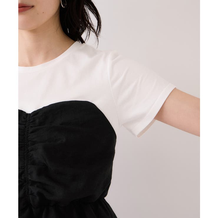 【WEB限定】美easyリネンライクシャーリングビスチェドッキングトップス イー… | VIS  | 詳細画像28 