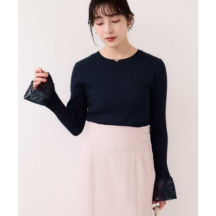 レース編みドッキングニット | VIS  | 詳細画像10 