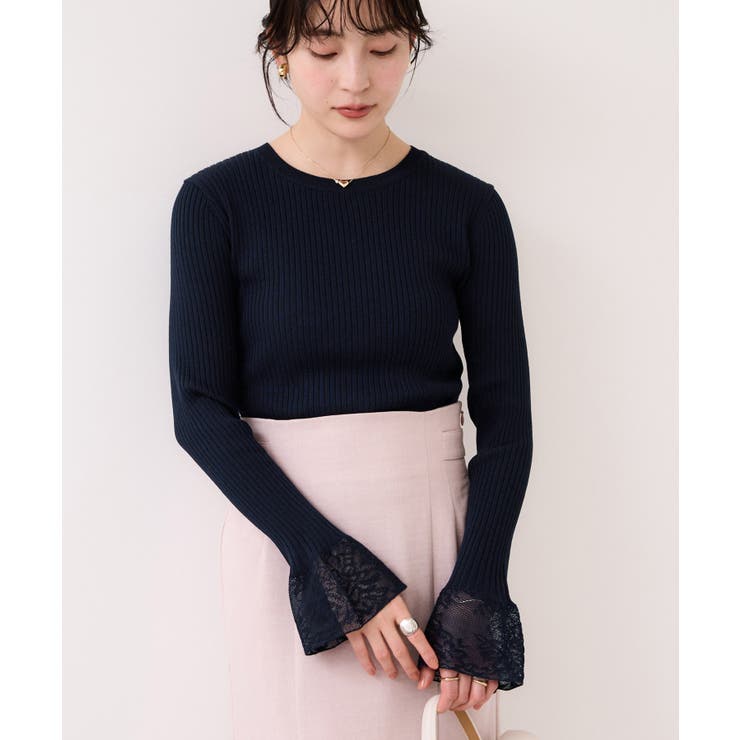 レース編みドッキングニット | VIS  | 詳細画像11 