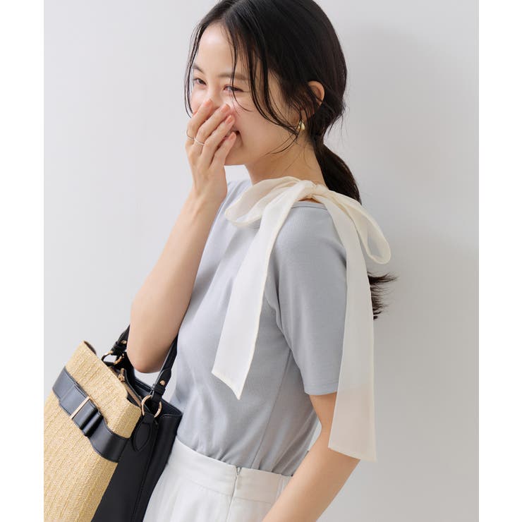 肩リボンTシャツ | VIS  | 詳細画像13 