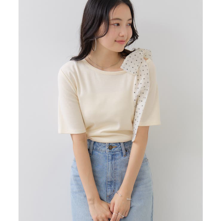 肩リボンTシャツ | VIS  | 詳細画像5 