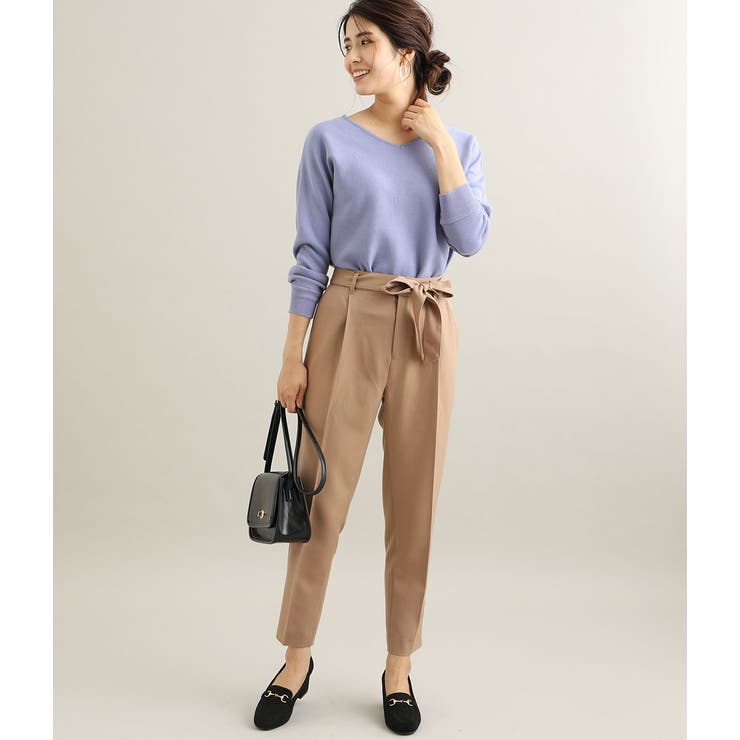 【MACHINE WASHABLE】ボートネックドルマンスリーブミラノリブプルオ… | VIS  | 詳細画像11 