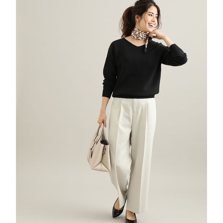 【MACHINE WASHABLE】ボートネックドルマンスリーブミラノリブプルオ… | VIS  | 詳細画像15 