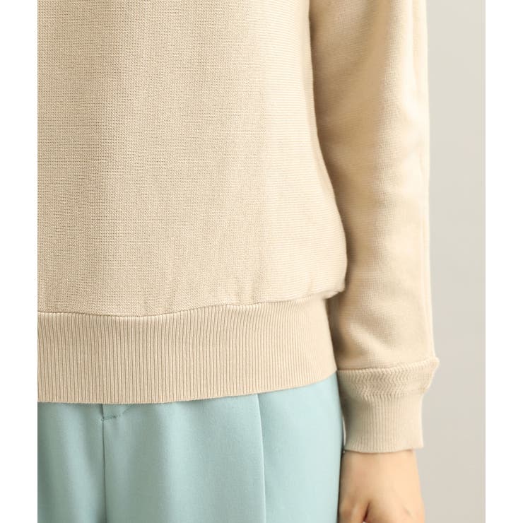 【MACHINE WASHABLE】ボートネックドルマンスリーブミラノリブプルオ… | VIS  | 詳細画像6 
