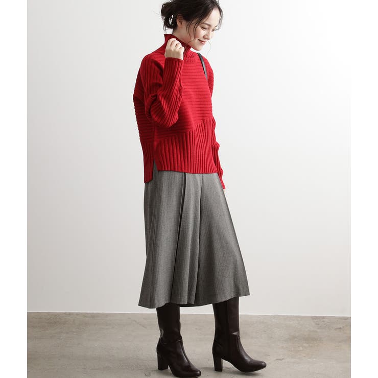 斜め切替リブタートルネックプルオーバー | VIS  | 詳細画像11 