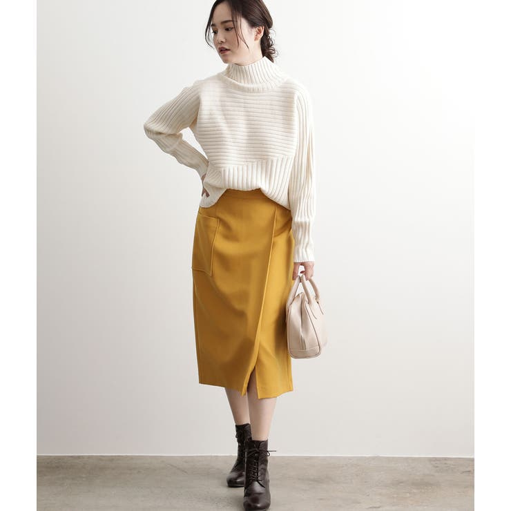 斜め切替リブタートルネックプルオーバー | VIS  | 詳細画像13 