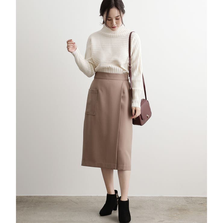 斜め切替リブタートルネックプルオーバー | VIS  | 詳細画像15 