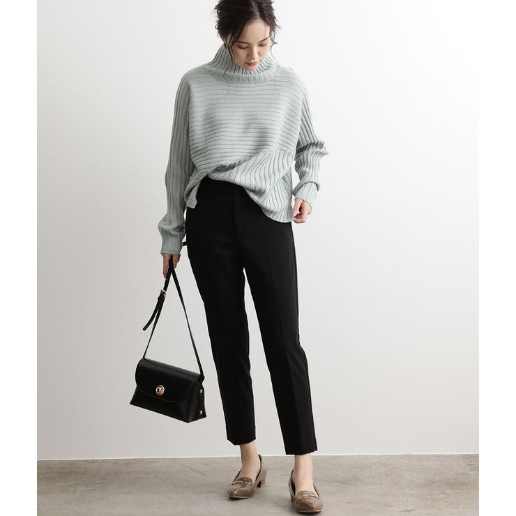 斜め切替リブタートルネックプルオーバー | VIS  | 詳細画像16 