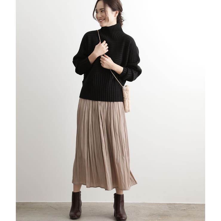 斜め切替リブタートルネックプルオーバー | VIS  | 詳細画像8 