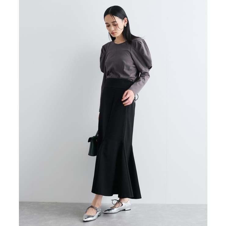 【洗える】タックボリュームスリーブカットソー | VIS  | 詳細画像14 