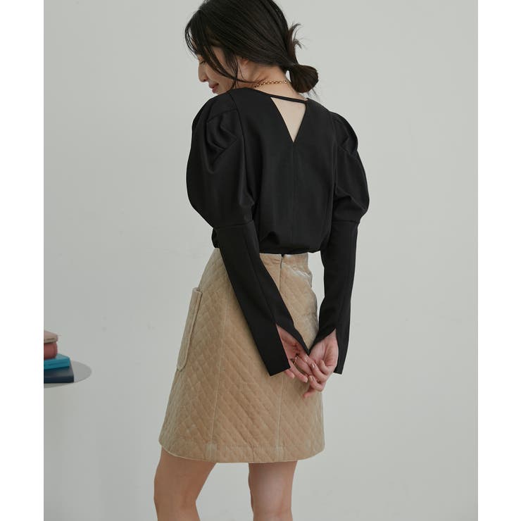 【洗える】タックボリュームスリーブカットソー | VIS  | 詳細画像20 