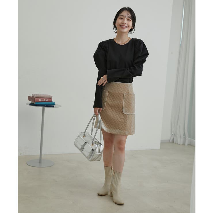 【洗える】タックボリュームスリーブカットソー | VIS  | 詳細画像21 