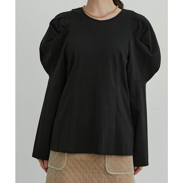 【洗える】タックボリュームスリーブカットソー | VIS  | 詳細画像23 