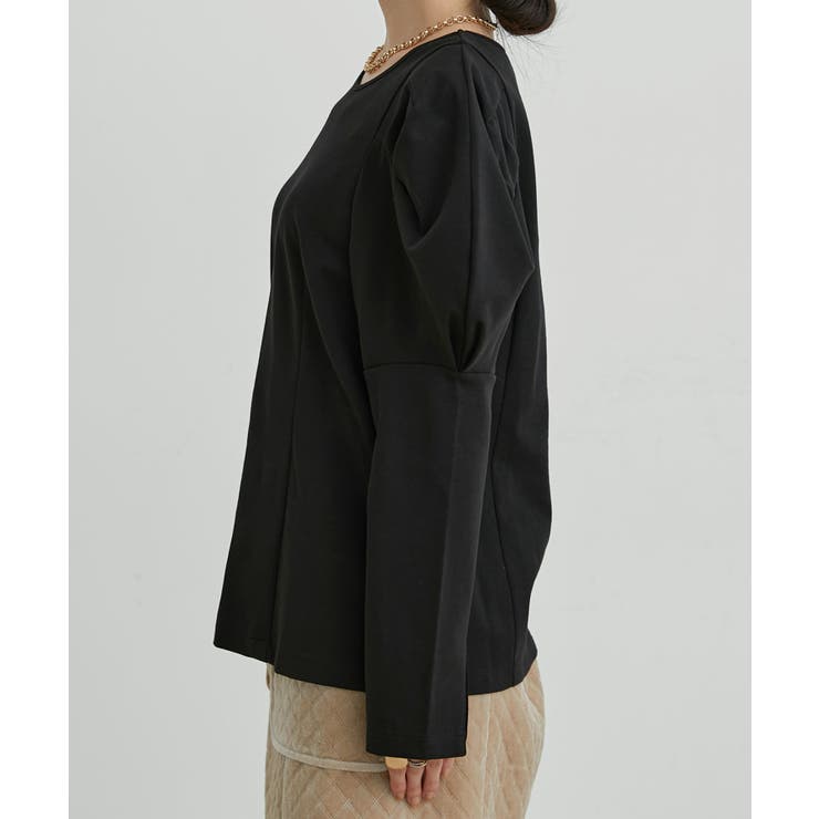 【洗える】タックボリュームスリーブカットソー | VIS  | 詳細画像24 