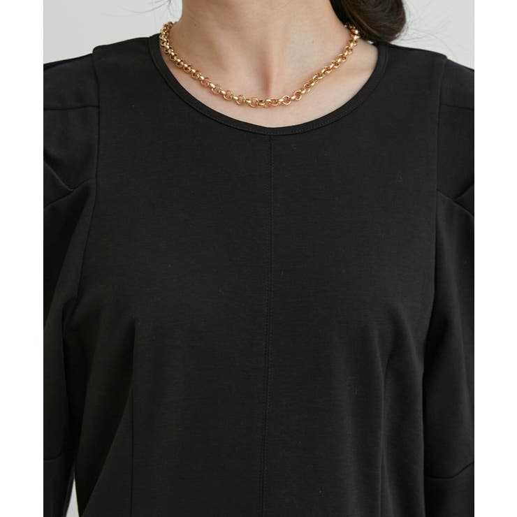 【洗える】タックボリュームスリーブカットソー | VIS  | 詳細画像26 