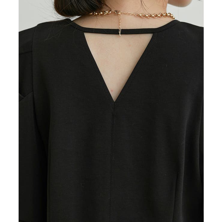 【洗える】タックボリュームスリーブカットソー | VIS  | 詳細画像30 