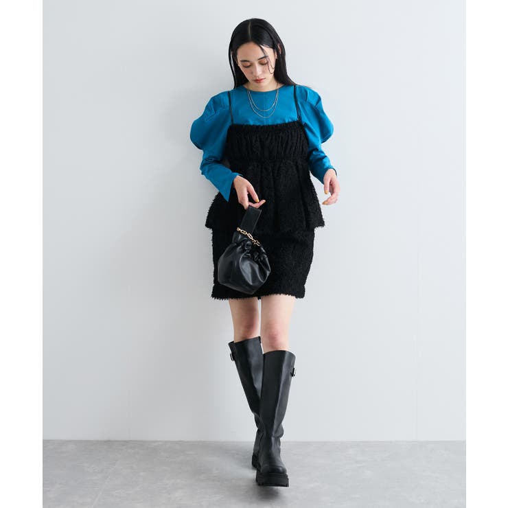 【洗える】タックボリュームスリーブカットソー | VIS  | 詳細画像9 