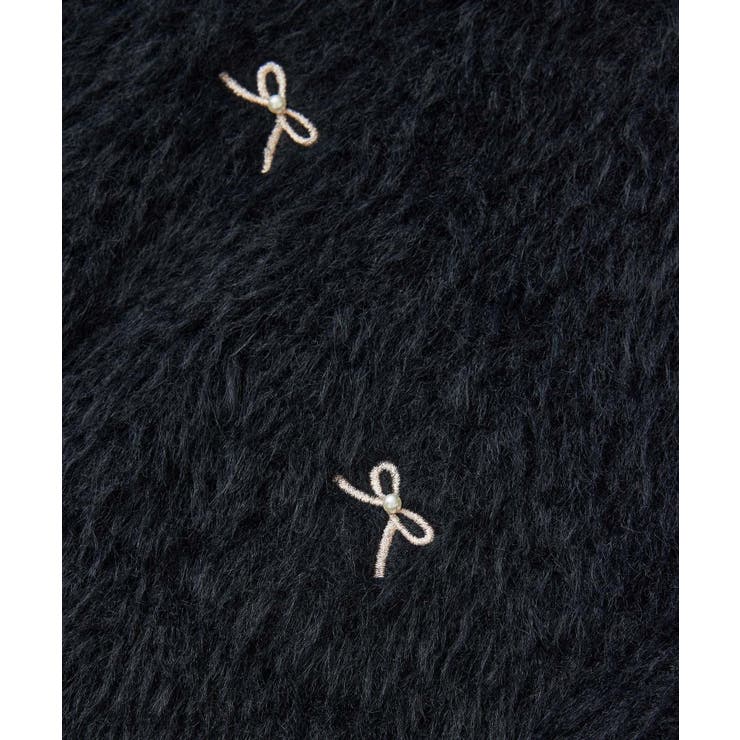 フェザーヤーンリボン刺繍ビーズニット | VIS  | 詳細画像17 