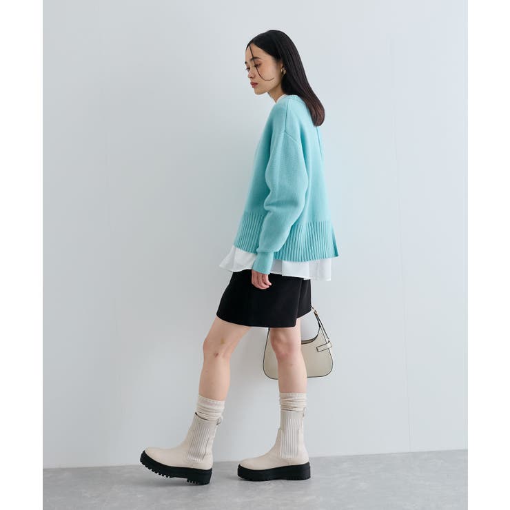 【セットアップ対応】もちっとニットミラノリブプルオーバー | VIS  | 詳細画像18 