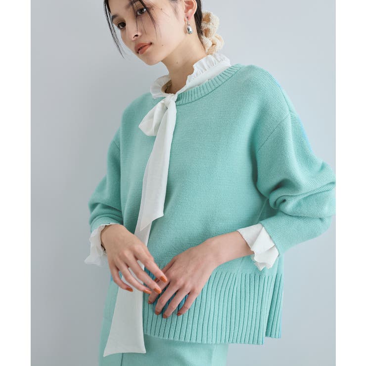 【セットアップ対応】もちっとニットミラノリブプルオーバー | VIS  | 詳細画像7 