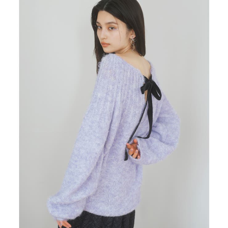 バックリボンHUGニット | VIS  | 詳細画像1 