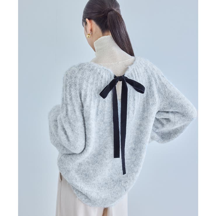 バックリボンHUGニット | VIS  | 詳細画像30 