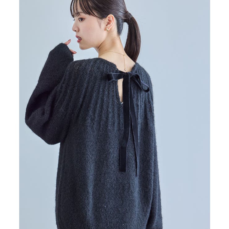 バックリボンHUGニット | VIS  | 詳細画像32 