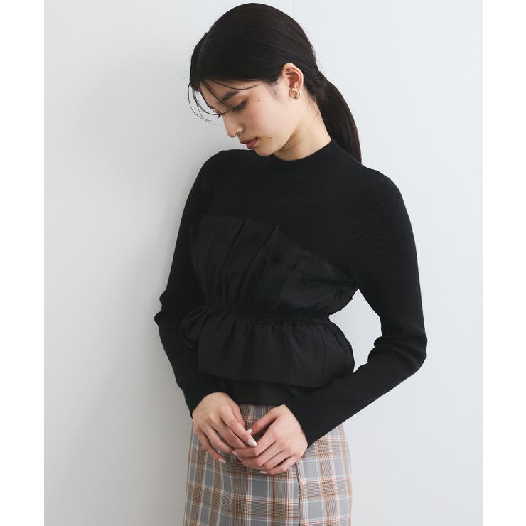 旬なレイヤードスタイルが叶う！ビスチェドッキングニット/洗える | VIS  | 詳細画像13 