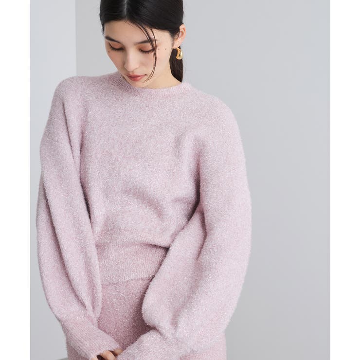 【セットアップ対応】ラメシャギーニットプルオーバー【静電気防止】 | VIS  | 詳細画像11 