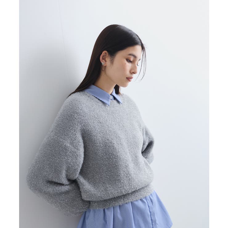 【セットアップ対応】ラメシャギーニットプルオーバー【静電気防止】 | VIS  | 詳細画像18 