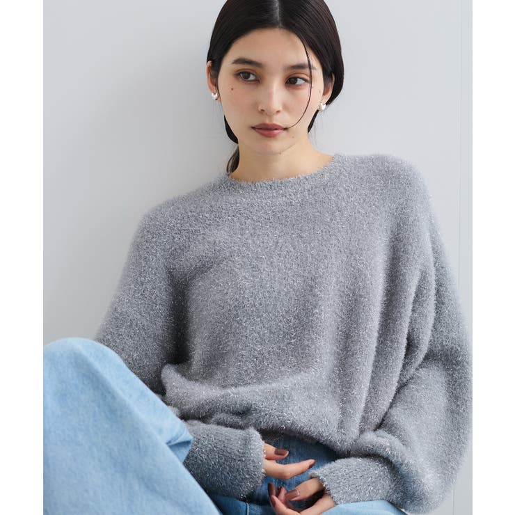 【セットアップ対応】ラメシャギーニットプルオーバー【静電気防止】 | VIS  | 詳細画像21 