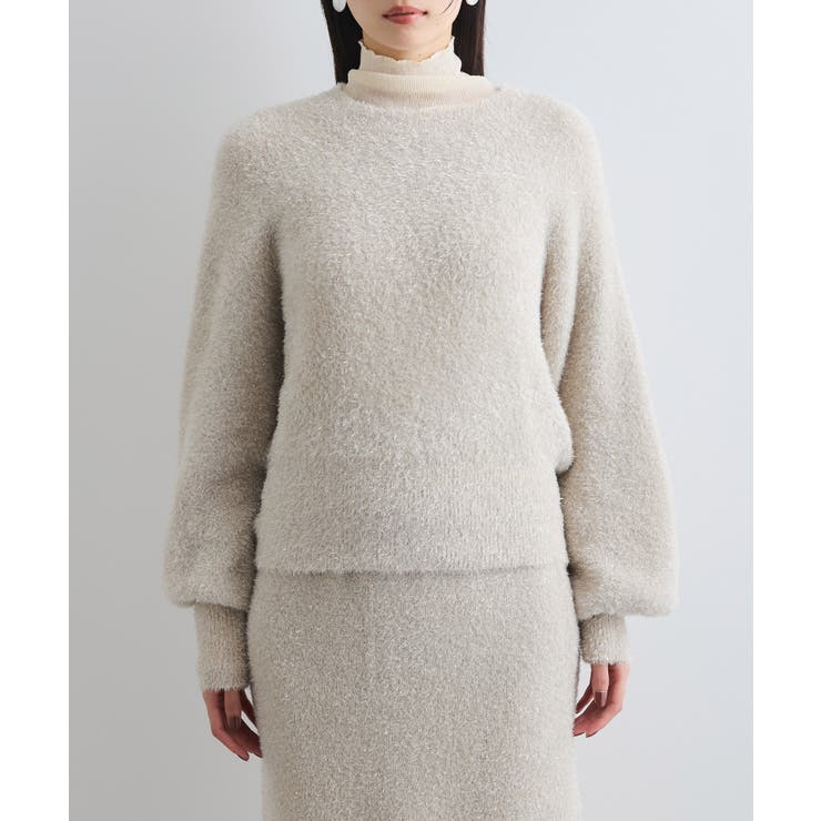 【セットアップ対応】ラメシャギーニットプルオーバー【静電気防止】 | VIS  | 詳細画像23 