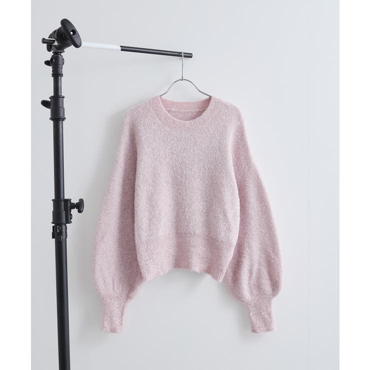 【セットアップ対応】ラメシャギーニットプルオーバー【静電気防止】 | VIS  | 詳細画像30 