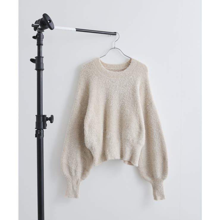 【セットアップ対応】ラメシャギーニットプルオーバー【静電気防止】 | VIS  | 詳細画像31 