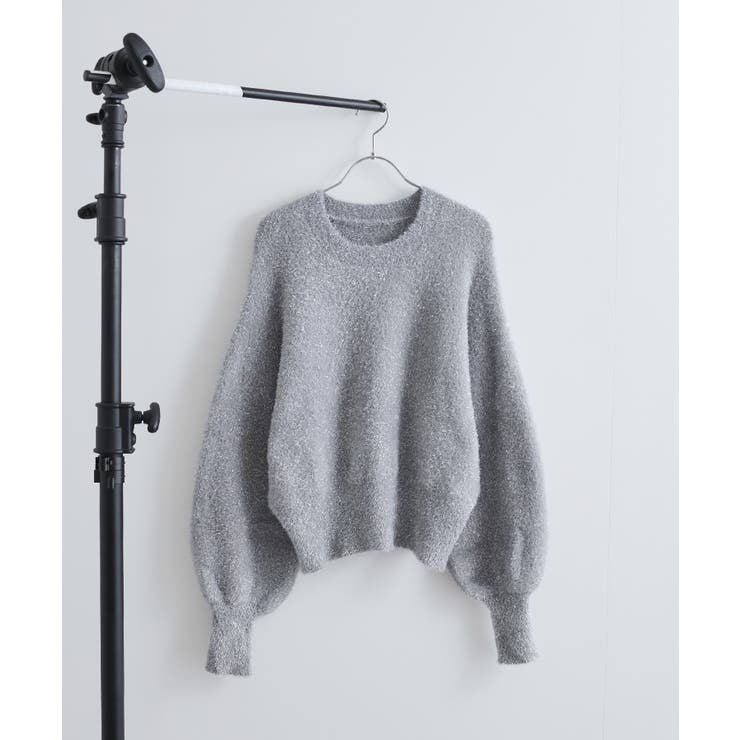 【セットアップ対応】ラメシャギーニットプルオーバー【静電気防止】 | VIS  | 詳細画像32 