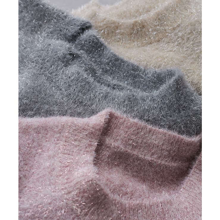 【セットアップ対応】ラメシャギーニットプルオーバー【静電気防止】 | VIS  | 詳細画像33 