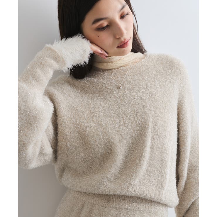 uncrave ニット セーター ラメ シャギー プルオーバー（uncrave
