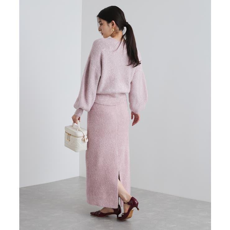 【セットアップ対応】ラメシャギーニットプルオーバー【静電気防止】 | VIS  | 詳細画像9 