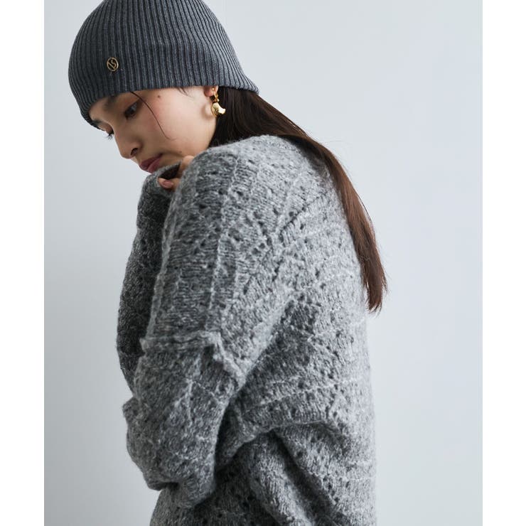 ミックスカラー深Vネックニット | VIS  | 詳細画像11 