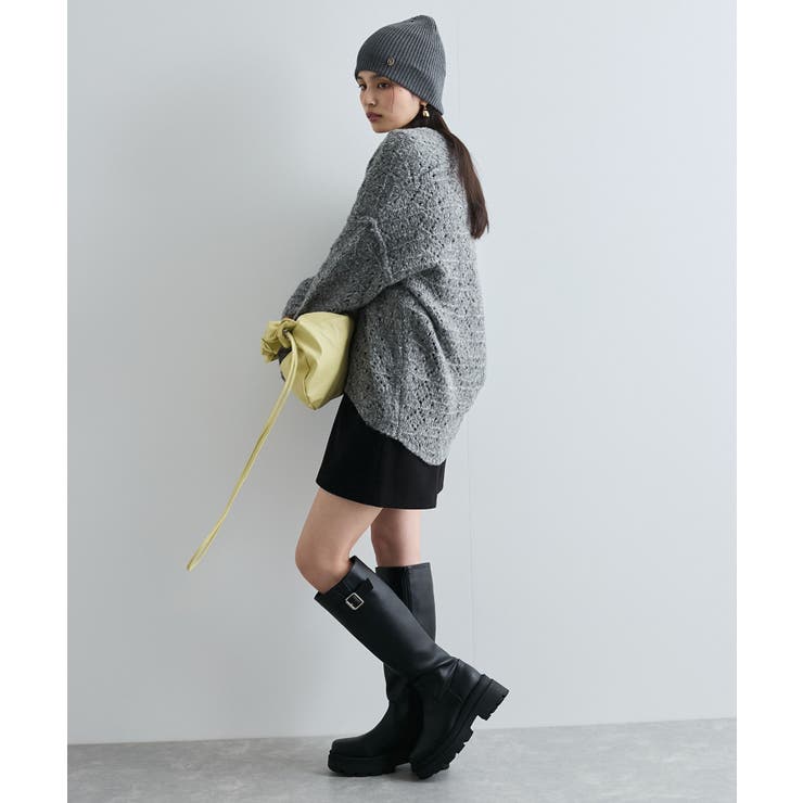 ミックスカラー深Vネックニット | VIS  | 詳細画像5 