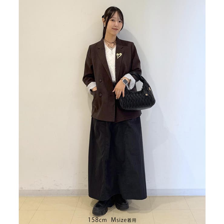 【WEB限定サイズ:MT/着丈が選べる】【洗える】フェザーヤーンニットベスト | VIS  | 詳細画像28 