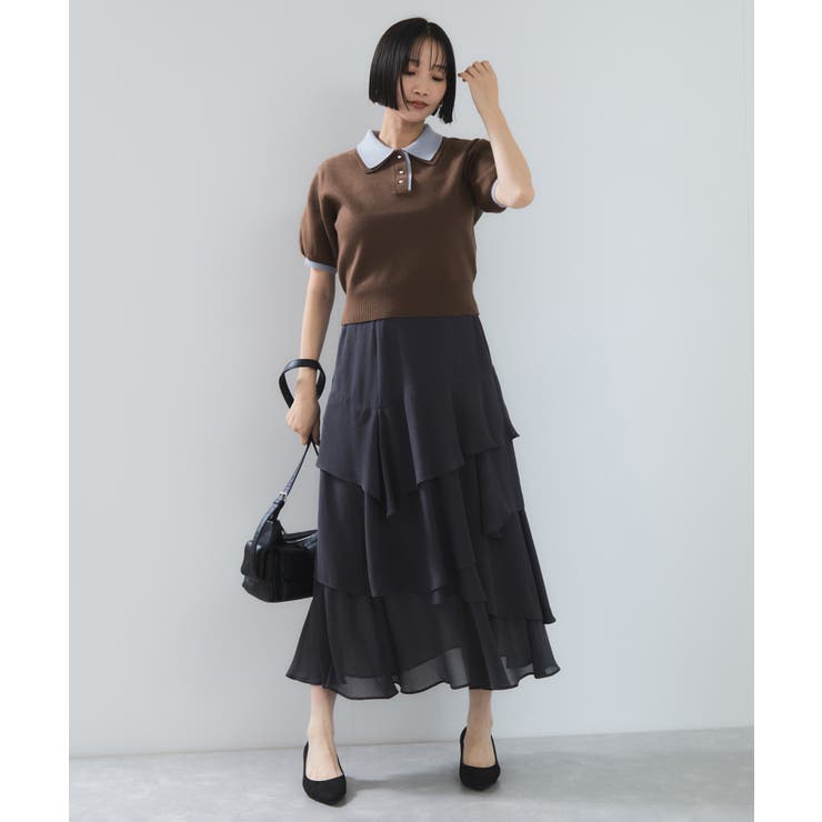 ダブルカラーポロトップス | VIS  | 詳細画像10 