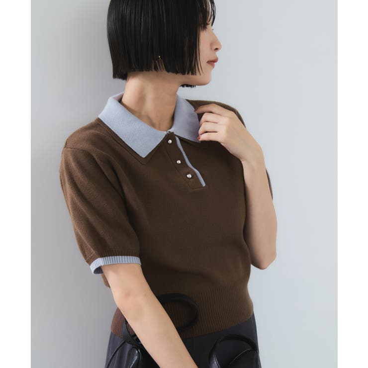 ダブルカラーポロトップス | VIS  | 詳細画像11 