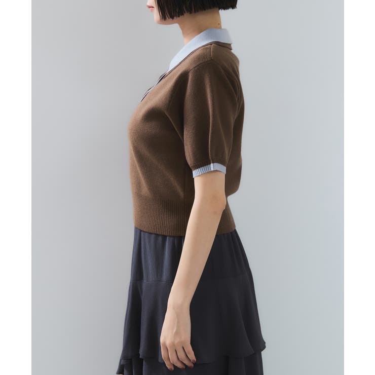 ダブルカラーポロトップス | VIS  | 詳細画像15 