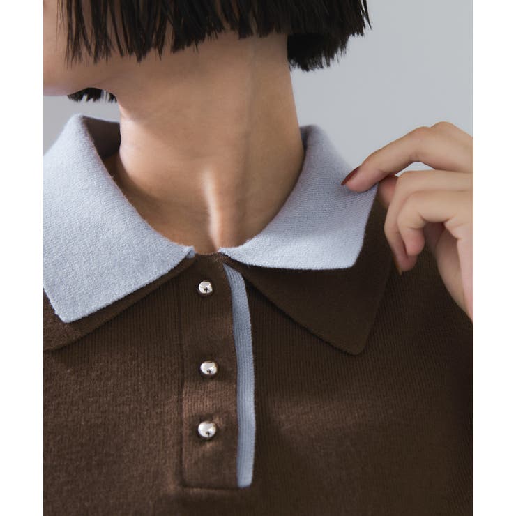 ダブルカラーポロトップス | VIS  | 詳細画像20 